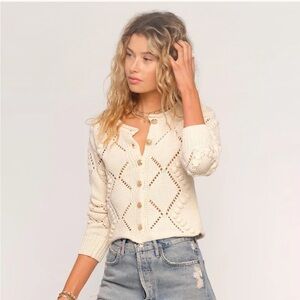 Heartloom Flynn Cardigan in Ivory